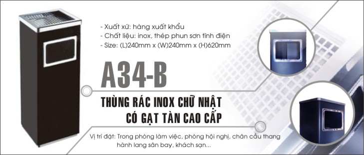 Thùng rác inox