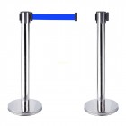 Cột chắn inox trắng dây xanh 1.8m