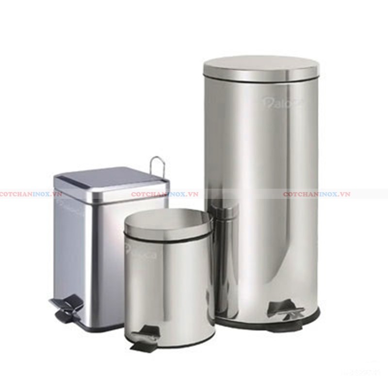 Sọt rác inox đạp chân